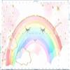 Aerdce Rainbow Tablecloths Rainbow Rectangular Rainbow Clouds Fiesta Carnival Table Covers for Birthday Party Supplies Decorations Supplies,102x62 Inches ZB-1081 view 2