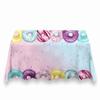 Aerdce Donut Theme Table Cover for Baby Shower Donut Theme Tablecloth Party Supplies Donut Time Party Table Covers for Birthday Party Decorations,102x62 Inches ZB-1077 view 1