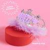 xo, Fetti Birthday Girl Tiara | Acrylic + Purple Fur Crown, Birthday Supplies, Bday Girl Decoration, Princess Party Celebration view 2