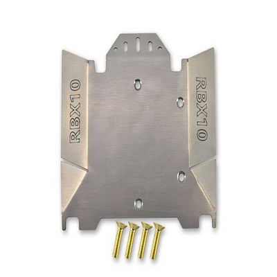 5pc Set Upgrades Stainless Steel Chassis Protection Plate with Axial 1/10 RBX10 Ryft 4WD Scale Rock Bouncer AXI03005 RC Cars by GPM