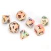 Chessex Dice Set  10mm Festive Circus/Black Plastic Polyhedral Dice Set  Dungeons and Dragons D&D DND TTRPG Dice  Includes 7 Dice - D4 D6 D8 D10 D12 D20 D%,CHX20442 view 1