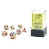 Chessex Dice Set  10mm Festive Circus/Black Plastic Polyhedral Dice Set  Dungeons and Dragons D&D DND TTRPG Dice  Includes 7 Dice - D4 D6 D8 D10 D12 D20 D%,CHX20442 view 2