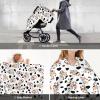 Personalized Cute Cow and Cow Spot Baby Infant Car Seats Canopy for Babies with Name, Custom Car Seat Covers for Baby Boys Girls, Peekaboo Minky Nursing Breastfeeding Stroller Canopies for Newborn view 3