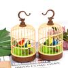 HWD Voice-Activated Induction Birds Birdcage Toy, Talking Chirping Fluttering Parrot Birds Toys Gifts for Baby Toddler Kids Children (B) view 4