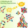 COUOMOXA Magnetic Building Blocks STEM for Toddlers: 74pcs Montessori Magnet Toys for 3 4 5 6 7 8+ Years Old Kids - Sensory Toys for Preschool Gifts-Starter Set - Birthday Gift for Boys Girls view 2