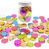 Mczxon 100 Pcs Caught Being Good Coins With Reward Jar, Colorful Plastic Incentive Behavior Tokens, Pretend Play Coins for Kids School Teacher view 1