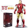4KIDS.HOME ZDTOYS 10th Anniversary 7 Inches Deluxe Collector Iron Man Action Figures (MK6) view 1