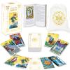 IXIGER Tarot Cards Deck with Guide Book, for Beginners and Expert Readers, Bronzing Tarot Cards Standard Size 4.75" x 2.76",78 Classic with White Velvet Pouch Bag view 1