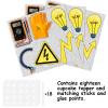 18pcs Gold Glitter Tools Dessert Cupcake Topper Power Electrician Lineman Theme Decor Supplies Boy Man Happy Birthday Party Decorations view 3