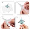 18pcs Blue Glitter Dessert Cupcake Topper Transportation Airplane Air Force Theme Decor Supplies Baby Shower Children Boy Girl Happy Birthday Party Decorations view 4
