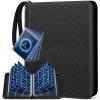 Mlikero Card Binder 9 Pocket, Trading Card Binder with Card Display Design, 720 Double Sided Pocket PU Collection Binder, Card Albums for MTG, TCG, and Sports Cards view 1