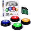 Witty Yeti Hilarious, Novelty Talking Button 4 PK Has 24 Unique Sayings. Bad Word Buttons Play Funny Sound Clips in Clear Audio, Loud Gag Gift for Coworkers or Family. Batteries Included view 1