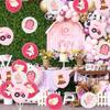 36pcs Pink Farm Animal Balloons Girls, 12 Inch Cow Sheep House Pig Car Donkey Latex Balloons Farm Animal Birthday Party Supplies Pink Farmhouse Baby Shower Decorations for Kids Barnyard Themed Party view 4