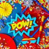 Comic Book Pop Piata for Birthday Party Colorful Piata with Stick, Blindfold, Confetti for Adults Birthday Baby Shower Party Supplies view 4
