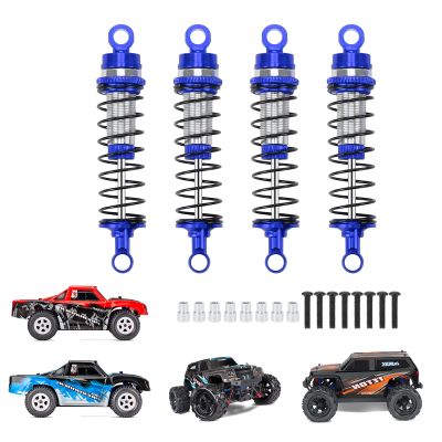 RCAWD Shock Absorber for LaTrax Teton & Desert Prerunner 1/18 Scale 4WD Monster Truck Upgrades, Adjustable Front Rear RC Shocks Damper Parts for #7660, 76064-5, 76054-1,#76054-5 Blue