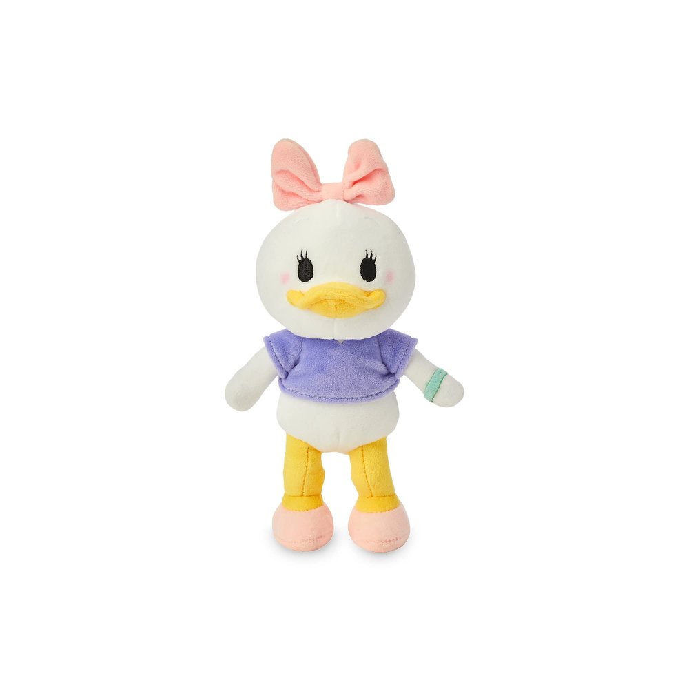 Disney Store Official Daisy Duck nuiMOs Plushie - Soft Plush with Embroidered Features, Poseable Hands & Turning Head, Magnetic Hands for Holding, 6 Inches, Dress Up with nuiMOs Outfits