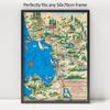 1000 Piece Adult Jigsaw Puzzle - 1966 | Santa Cruz County On Monterey Bay | San Francisco view 3