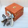 NAUTICAL COLLECTION "Henry Barrow & Co. London Replica Sextant Nautical Vintage Style with Wooden Gift Box.. view 1