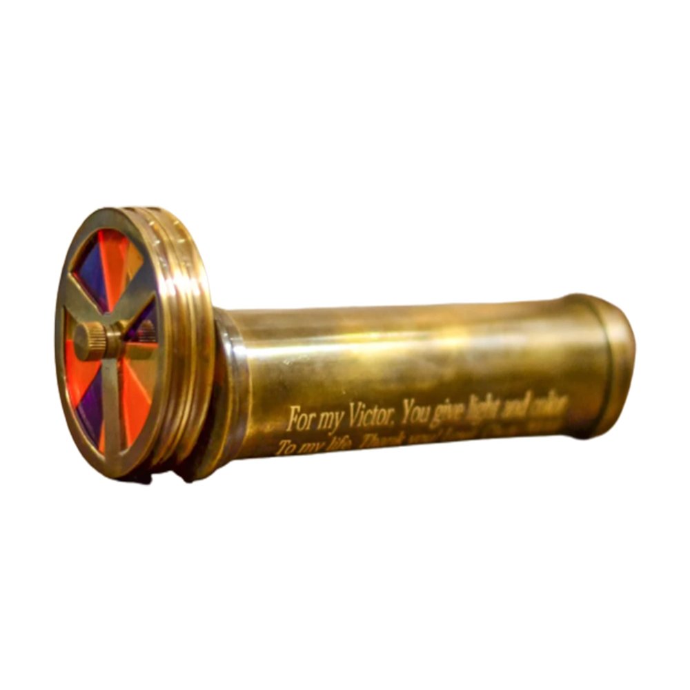 Antique Kaleidoscope Personalized Classic Kaleidoscope Multicolor Kaleidoscope Creative Gift by Unique Nautical Export (Without Engraved, Gold)