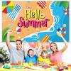 Beach Backdrop Decorations Hawaiian Pool Party Banner Pool Surfboard Background for Birthday Summer Themed Party Supplies Favors Colorful view 4