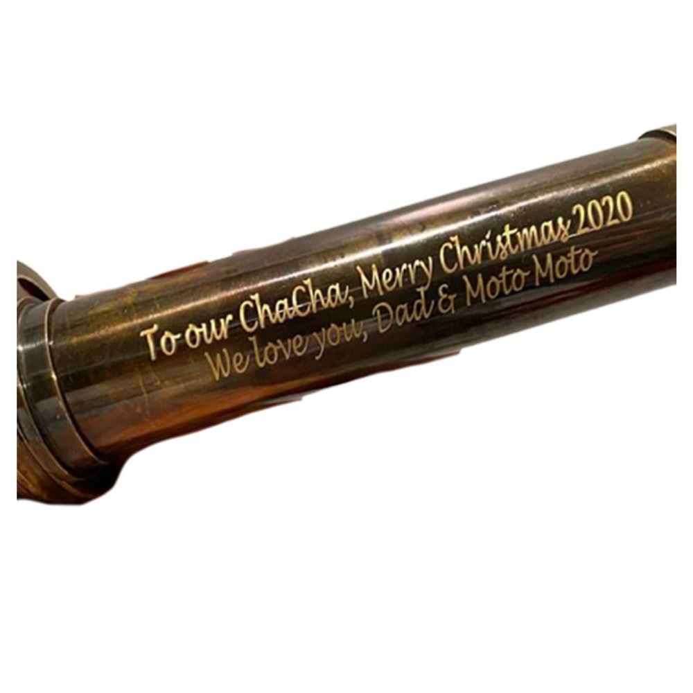 Antique Kaleidoscope Personalized Classic Kaleidoscope Multicolor Kaleidoscope Creative Gift by Unique Nautical Export (Without Engraved, Brown)