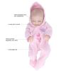 VGEBY Reborn Baby Doll, 10inch Silicone Reborn Baby Soft Silicone Delicate Details Washable Lifelike Doll Toy with Pajamas for Kids(10inch Closed Eyes boy view 2