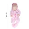 VGEBY Reborn Baby Doll, 10inch Silicone Reborn Baby Soft Silicone Delicate Details Washable Lifelike Doll Toy with Pajamas for Kids(10inch Closed Eyes boy view 3