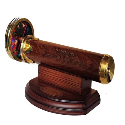 Antique Kaleidoscope Brass & Wood Handmade Kaleidoscope Kids Birthday Unique Graduation Gift Husband Working Maritime Nautical Kaleidoscope by Unique Nautical Export
