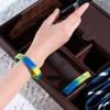200 Pack Blue & Yellow Silicone Wristband Bracelets - Blue & Yellow Ribbon Awareness Bracelets for Support Ukraine Conflict & Down Syndrome Awareness  Perfect for Fundraisers! view 4