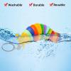 MEIEST 4 PCS Mini Fidget Slug Key-Chain Toys,3D Articulated Stretch Caterpillar Sensory Flexible Hand Toy, Ideal Party Favor Colorful Office Desk Pet Toys(Random Color) view 4