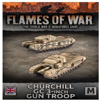 Flames of War: British Churchill GC 3-Inch Gun Troop (Mid-War) BBX67