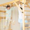 Avenlur Grove 8-in-1 Indoor Jungle Gym with Gymnastic Rings, Climbing Rope, Swing, Slide, Monkey Bars, Rope Wall Net, and Wooden and Rope Ladder - Jungle Play Set for Kids Ages 2-11 Years Old view 2