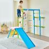 Avenlur Grove 9-in-1 Indoor Jungle Gym Playground: Montessori Waldorf Style Wood PlaySet for Kids, and Toddlers Features Monkey Bars, Rope Wall Net, Ladder, Climber, Slide, Ring Set. Ages 2-11yrs view 2