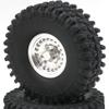 4pcs 1.9 Beadlock Wheels and Tires Height 120mm Tyre & Aluminum Rims with Heavy Metal Rings for 1/10 RC Mud Crawler Truck SCX10 TRX4 CC01, HS700651 view 3