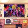 95 Pcs 70s Party Decorations Disco Party Balloons Decoration 70's Party Bundle Includes Inflatable Radio Boombox and Mobile Phone, Disco Plastic Party Backdrop, Tablecloth, Balloons for Hip Hop Party view 4