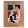 CustomGiftsNow When a Baby is Born so are Parents - Laser Engraved Natural Alder Wood Hanging/Tabletop Picture Memory Family Group New Baby Child Photo Wooden Frame (5x7-inch Vertical) view 1