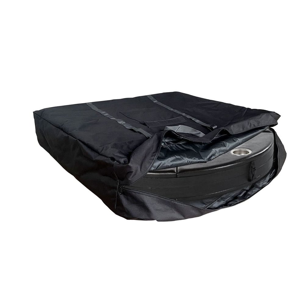 Global Storage Poker Table Storage Bag, Folding Poker Table Cover, 600D Heavy Duty Oxford Fabric, Black, 43.3''x7.9''x43.3''