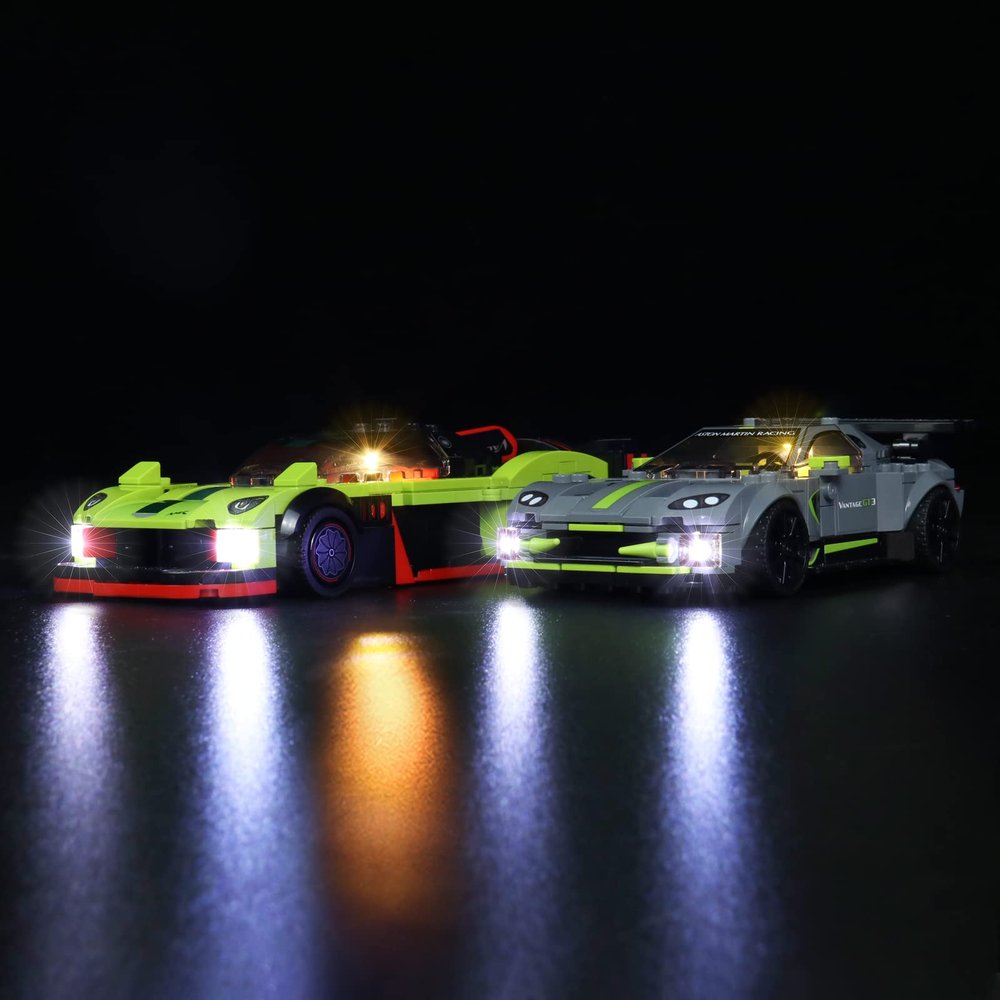 Brick Shine GC Light kit for Speed Champions Aston Martin Vantage GT3 76910(Model Set is not Included) (Classic)
