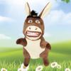Easfan Donkey Hand Puppet Plush Animal Toy with Movable Mouth for Role Play Storytelling Preschool Teaching Birthday Gifts for Kids Boys Girls Brown, 13'' view 1