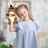 Easfan Donkey Hand Puppet Plush Animal Toy with Movable Mouth for Role Play Storytelling Preschool Teaching Birthday Gifts for Kids Boys Girls Brown, 13'' view 4