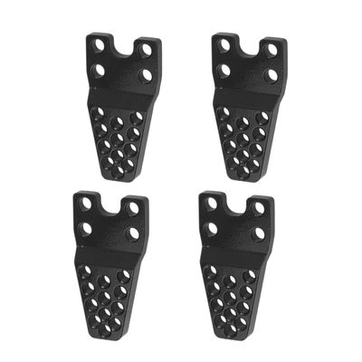4Pcs ShareGoo Metal RC Car Shock Absorber Mount Adjust Height Angle Stand Suspension Lift Kit Compatible with Traxxas TRX-4 Axial SCX10 SCX10-II 90046 D90 D110 1/10 RC Crawler Car (Black)