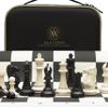 A&A Tournament Chess Set/ 20''x20'' Foldable Silicone Chess Board / 3.75'' King Height Plastic Quadruple Weighted Classic Staunton Pieces/Storage Bag for 6 Years Old - 2 Players view 1
