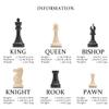 A&A Tournament Chess Set/ 20''x20'' Foldable Silicone Chess Board / 3.75'' King Height Plastic Quadruple Weighted Classic Staunton Pieces/Storage Bag for 6 Years Old - 2 Players view 4