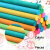 Yookeer 24 Pieces Rhythm Sticks for Kids Bulk 12 Inch Wooden Lummi Sticks Music Toys 8 Colors Musical Instruments for Kids Girls Boys Toddler Classroom Preschool Percussion view 3