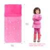Kids Sleeping Bag for Girls, Glow in The Dark Slumber Bag for Kids with Pillow, Soft Sleeping Bag for Toddler, Sleeping Bags for Girls Boys Daycare, Naps and Sleepovers,63" x 29" view 4