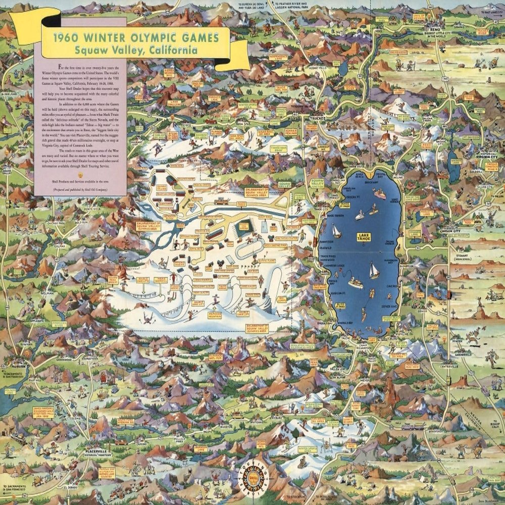 1000 Piece Adult Jigsaw Puzzle | 1960 | Winter Olympic Games | Squaw Valley | California