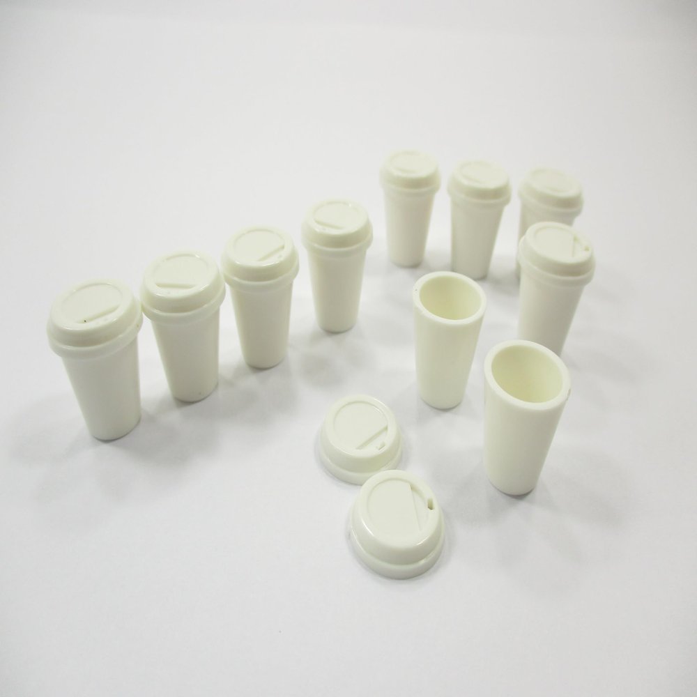 Dollhouse Miniatures Accessories 10 Acrylic Hot Coffee Cup Beverage Supply 16220