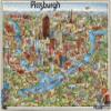 1000 Piece Adult Jigsaw Puzzle | 1978 map of Pittsburgh Pennsylvania | Pittsburgh Puzzle Map view 1