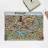 1000 Piece Adult Jigsaw Puzzle | 1978 map of Pittsburgh Pennsylvania | Pittsburgh Puzzle Map view 2