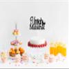Umrah Mubarak Cake Topper - Muslim Islam Eid Festival Cake Decorations - Ramadan Mubarak Cake Topper, Happy Eid Cake Decorations - Black Glitter view 4